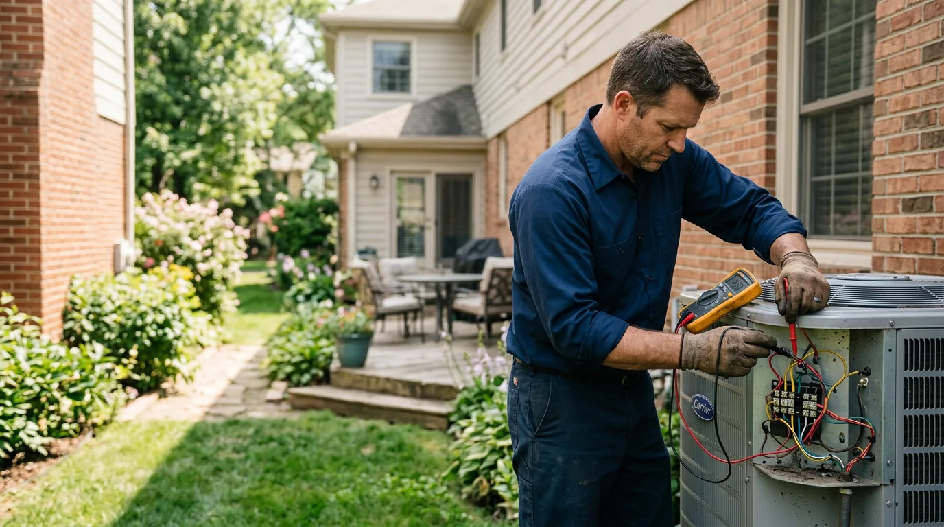 HVAC technician working near Porter Ranch, CA